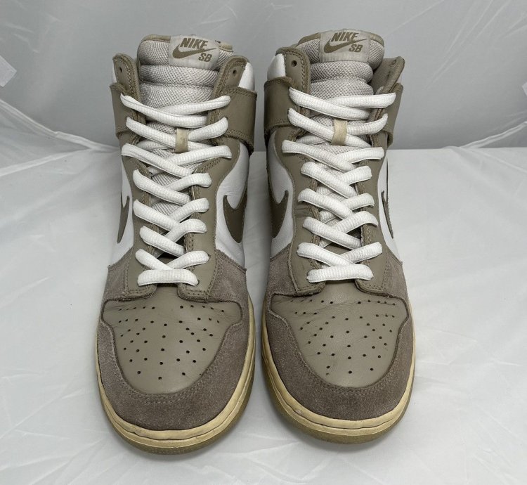 Grail Vintage Size 11 5 Nike Dunk High Pro Sb White Khaki