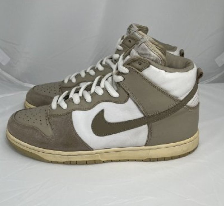 Grail Vintage Size 11 5 Nike Dunk High Pro Sb White Khaki