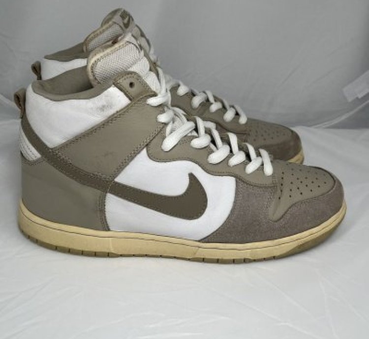 Grail Vintage Size 11 5 Nike Dunk High Pro Sb White Khaki