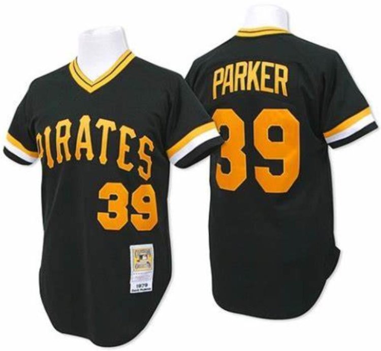 Pittsburgh Pirates Dave Parker Black 1979 Throwback Pullover Jersey