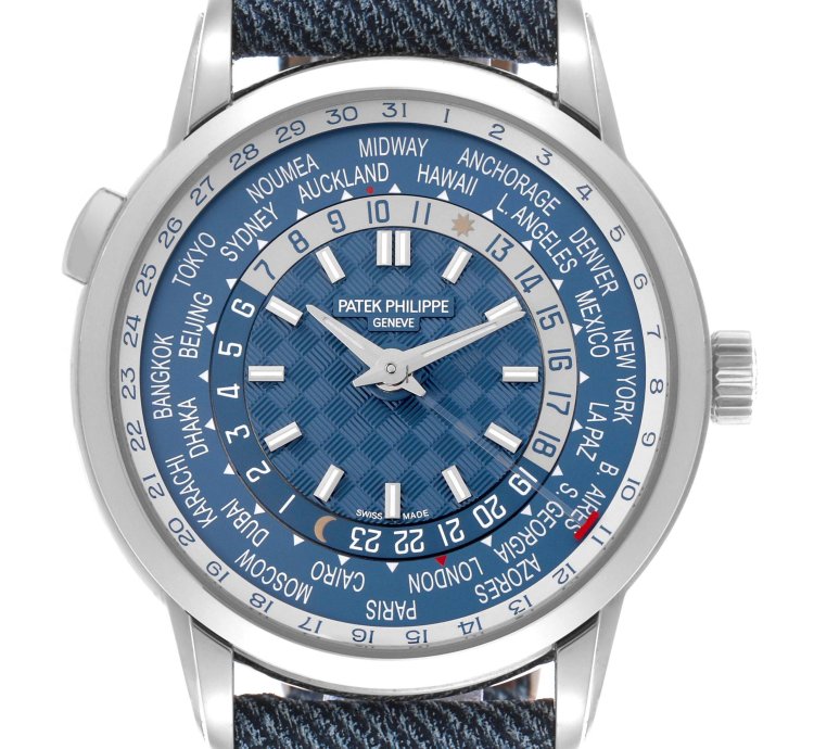 Patek Philippe World Time Complications Le White Gold Mens Watch 5330g
