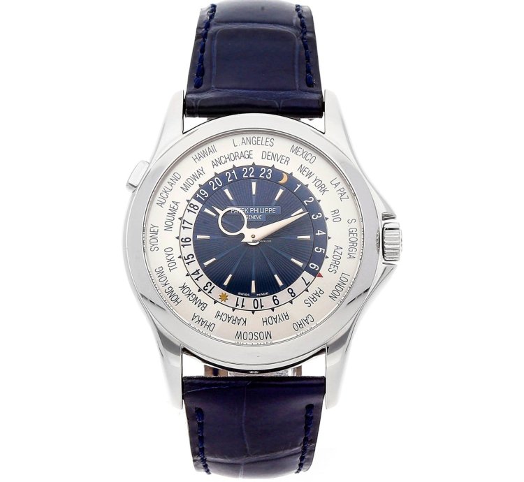 Patek Philippe World Time Complications Platinum Mens Watch