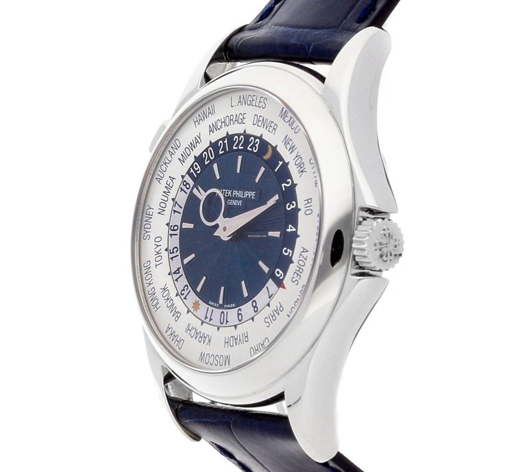 Patek Philippe World Time Complications Platinum Mens Watch