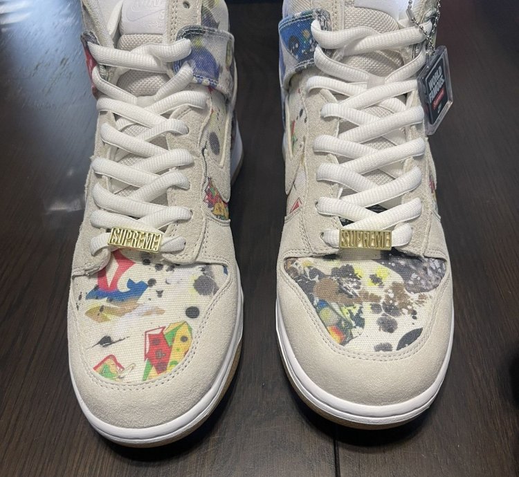 Supreme Nike Sb Dunk High Og Qs Rammellzee