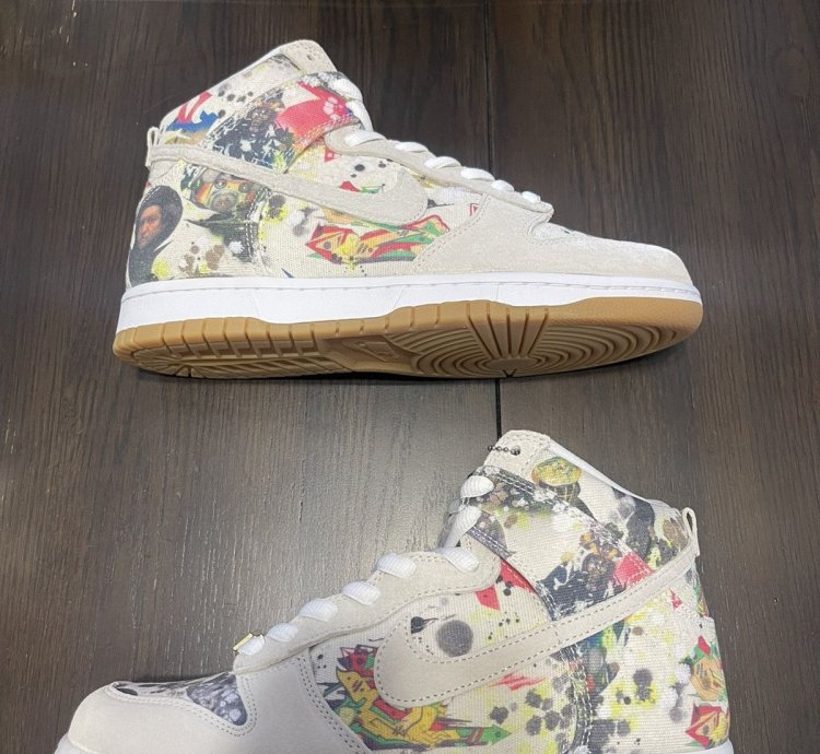 Supreme Nike Sb Dunk High Og Qs Rammellzee