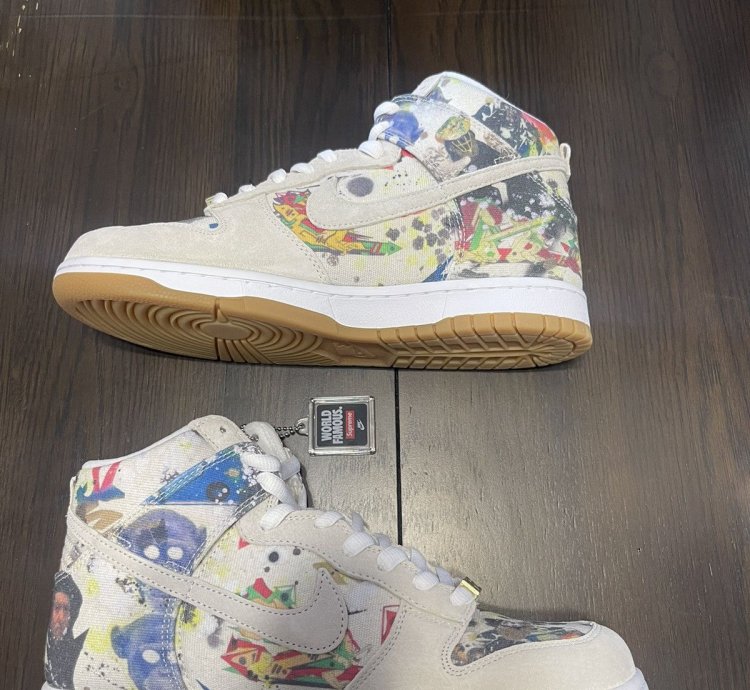Supreme Nike Sb Dunk High Og Qs Rammellzee