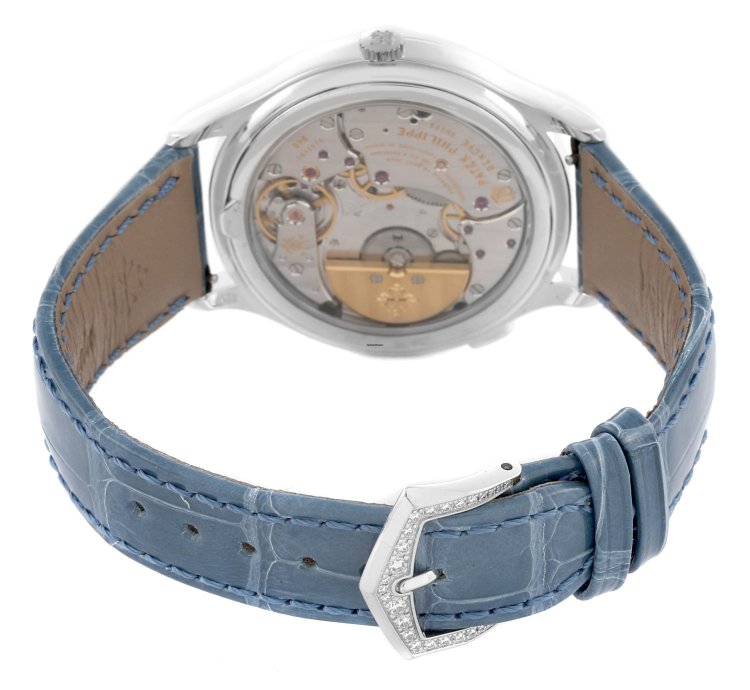 Patek Philippe World Time Complications White Gold Diamond Watch 7130g Box Papers