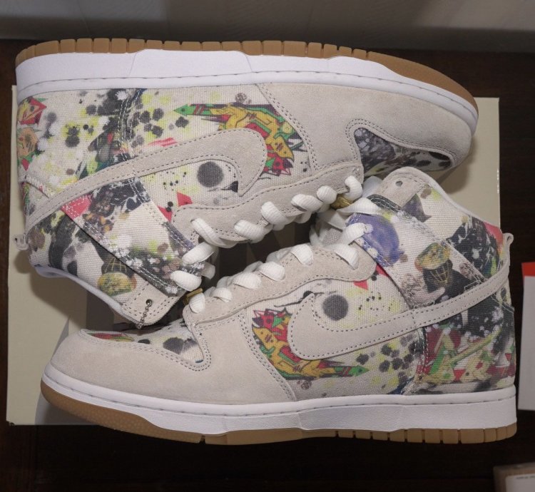 Supreme Nike Sb Dunk High Rammellzee Sz 9