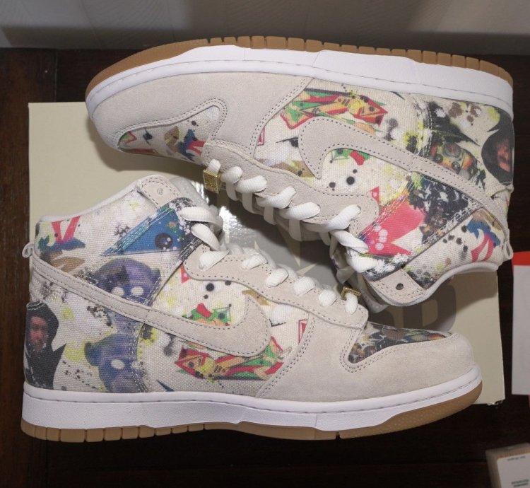 Supreme Nike Sb Dunk High Rammellzee Sz 9