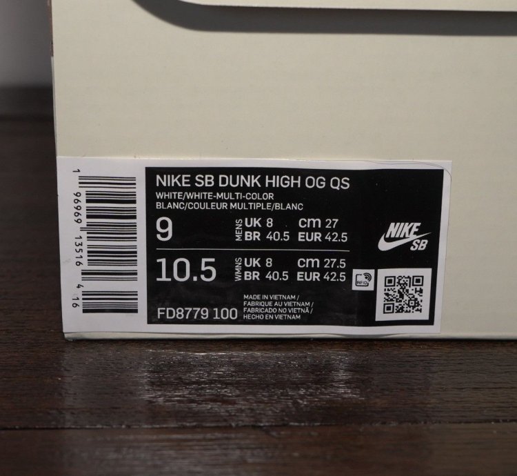Supreme Nike Sb Dunk High Rammellzee Sz 9