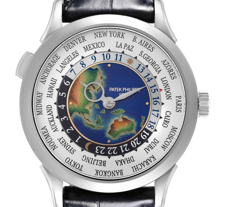 Patek Philippe World Time Complications White Gold Mens Watch 5231g Box Papers