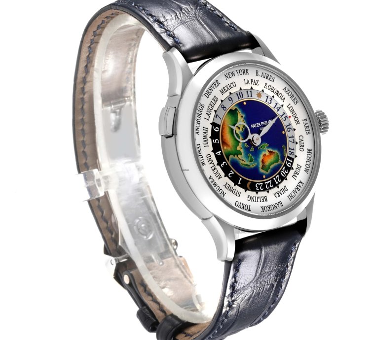 Patek Philippe World Time Complications White Gold Mens Watch 5231g Box Papers