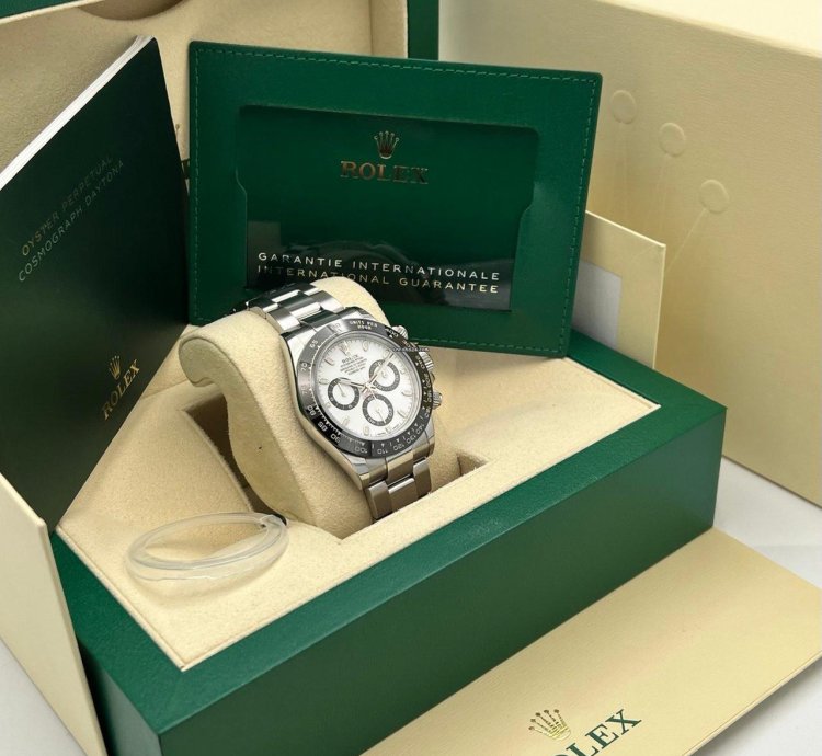 Rolex Daytona White Dial Full Stickers New 2022