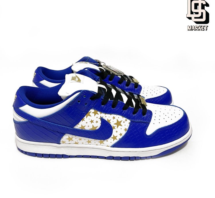 Supreme Nike Sb Dunk Low Pro Og Qs Royal Blue Stars 2021