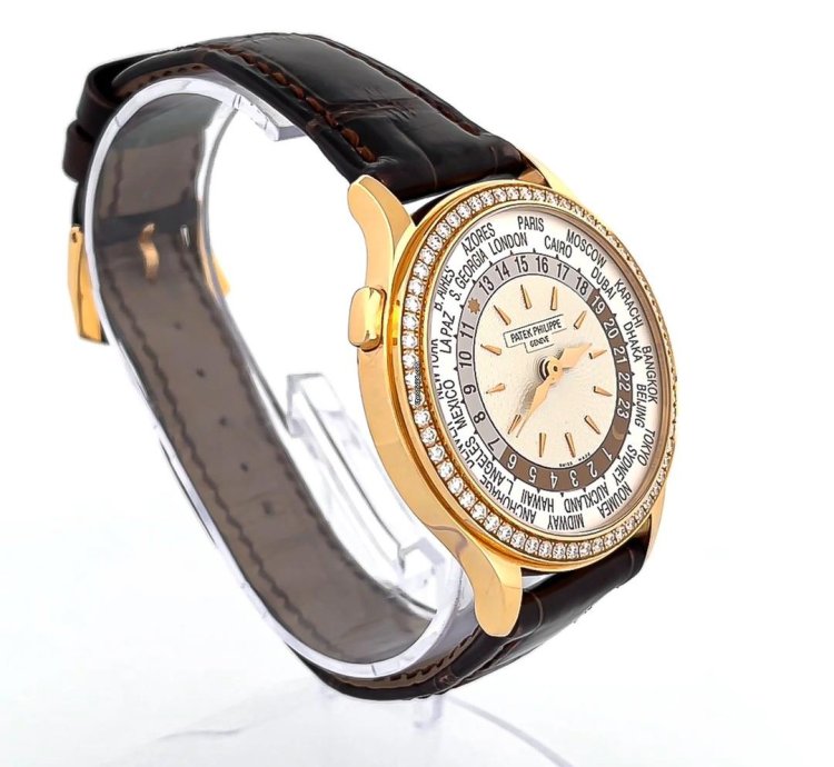 Patek Philippe World Time Complications World Time 36mm Box Papers Pink Gold With Diamond