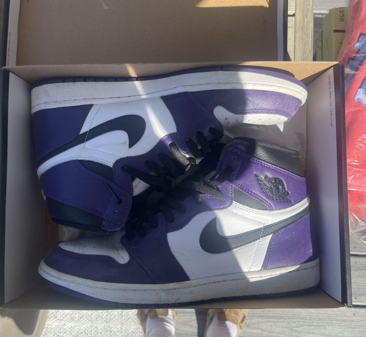 Jordan 1 Court Purple