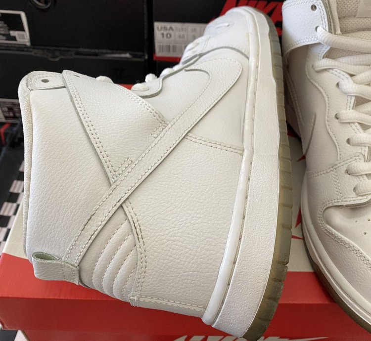 Used Nike Sb Dunk High Pro White Ice 2015 Size 10