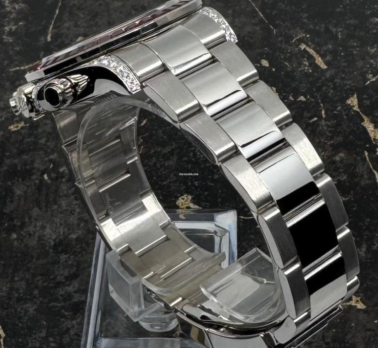 Rolex Daytona White Gold - 116509 - Red Sapphire - 126599tru - Custom Bezel