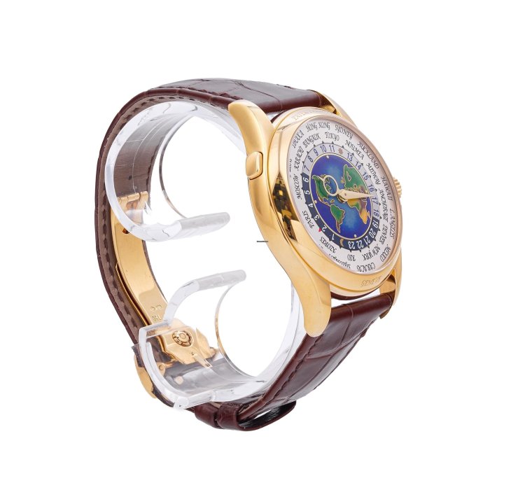 Patek Philippe World Time Enamel Dial Rare Yellow Gold 5131j