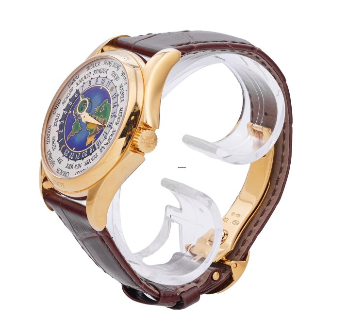 Patek Philippe World Time Enamel Dial Rare Yellow Gold 5131j