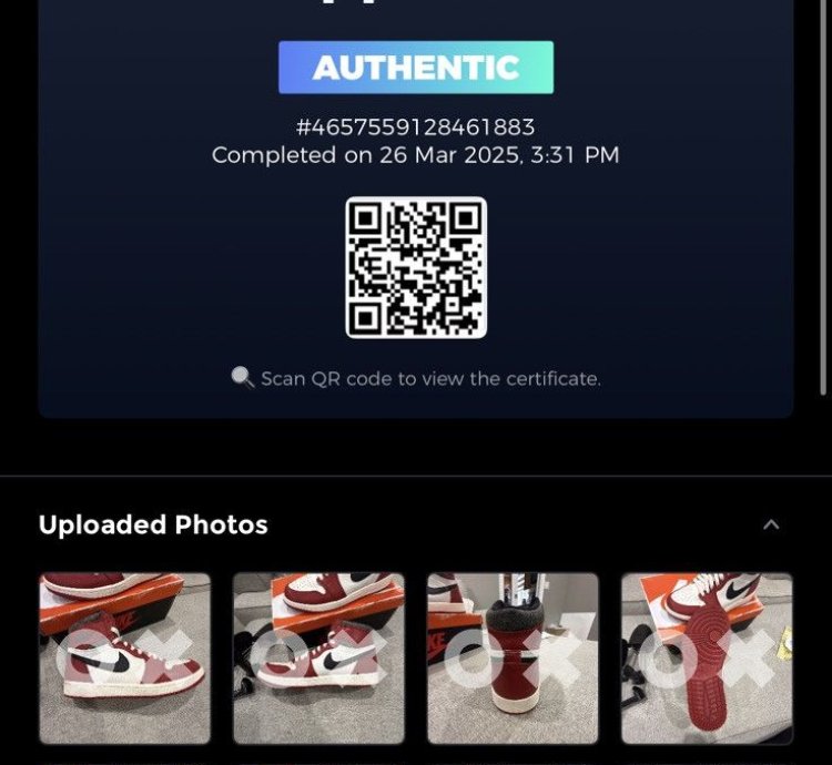 Nike Air Jordan Retro 1 High Og Lost And Found Chicago