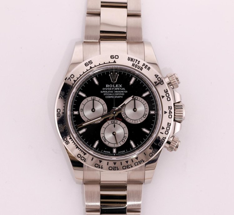 Rolex Daytona White Gold 126509 Blk Dial Full Set