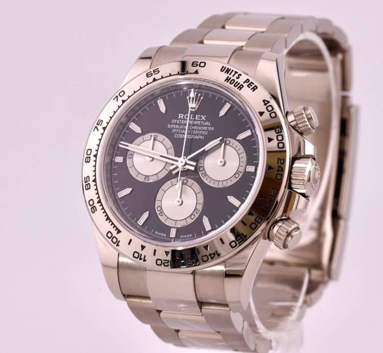 Rolex Daytona White Gold 126509 Blk Dial Full Set