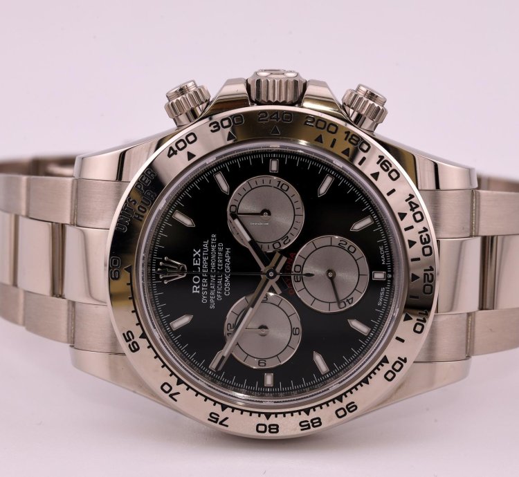 Rolex Daytona White Gold 126509 Blk Dial Full Set