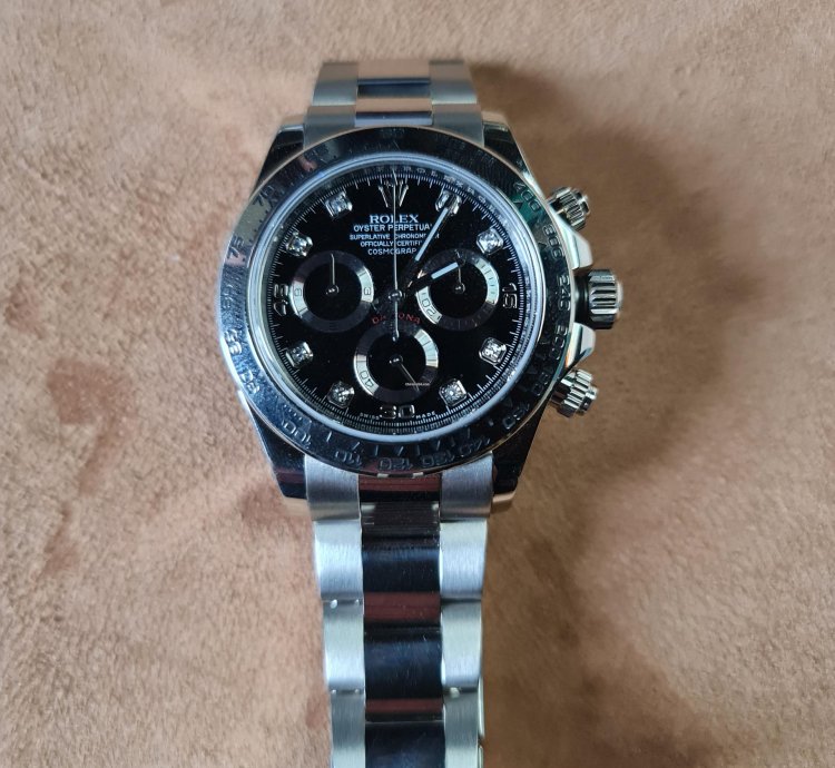 Rolex Daytona White Gold And Factory Diamonds