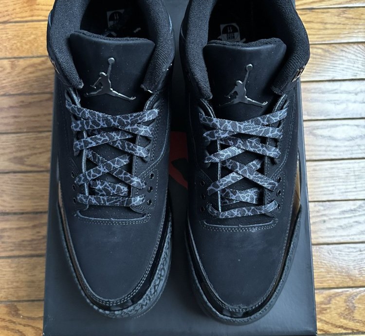 Nike Air Jordan Retro 3 Black Cat Mens Size 11 Ct8532-001