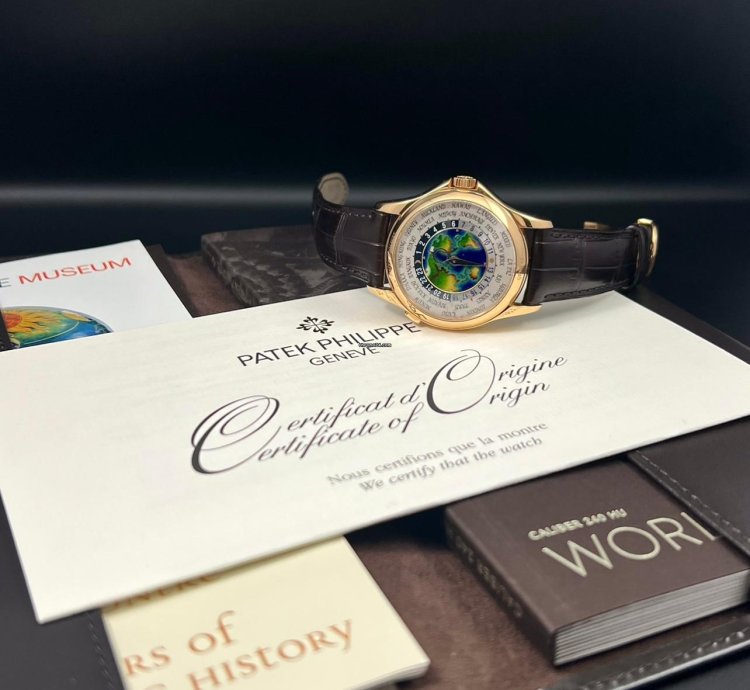 Patek Philippe World Time Full Set World Time Ref 5131r 5131 Rose Gold Enamel Cloisonne Dial