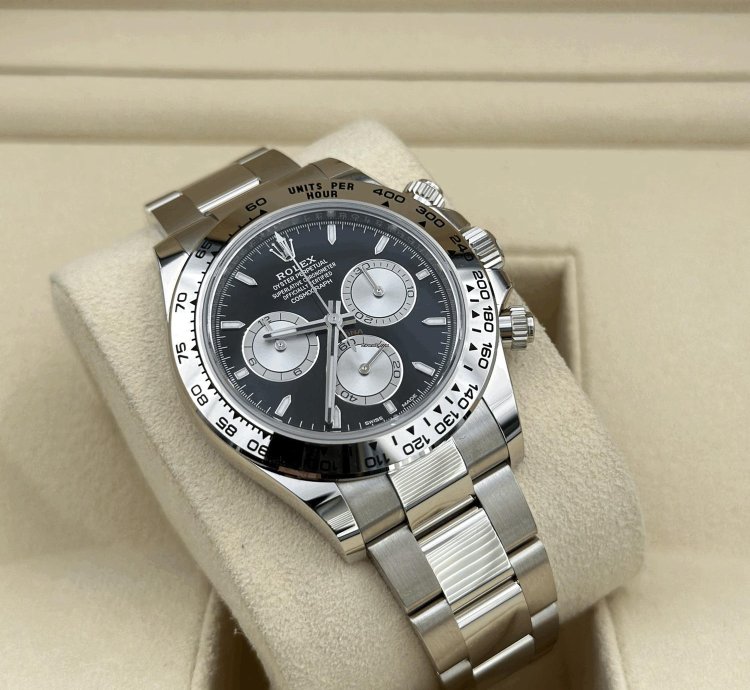 Rolex Daytona White Gold Black Dial 126509 Unworn Full Set