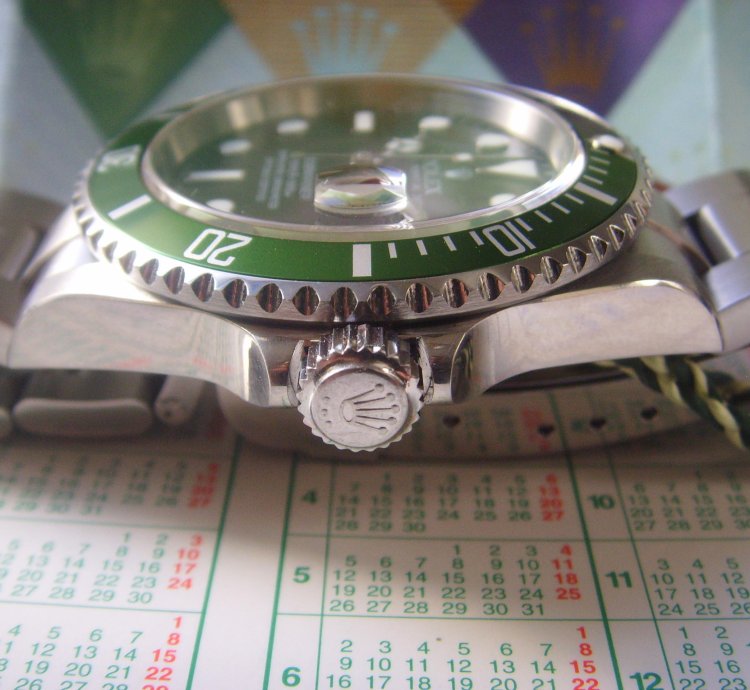 Rolex Submariner Date 2003 Serial Submariner Kermit Mark Flat Four Nos Condition With Papers