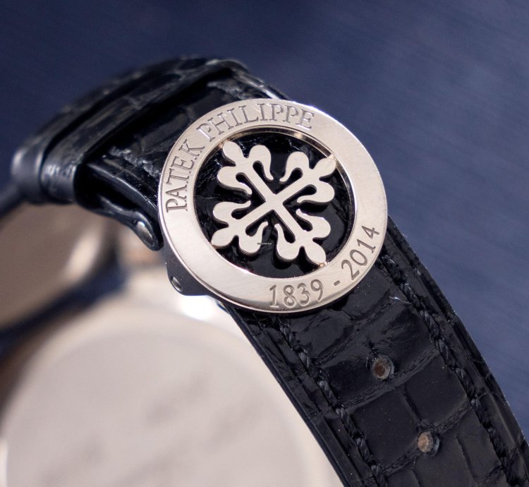Patek Philippe World Time Moonphase 5575g 175th Anniversary In 18k White Gold Full Set