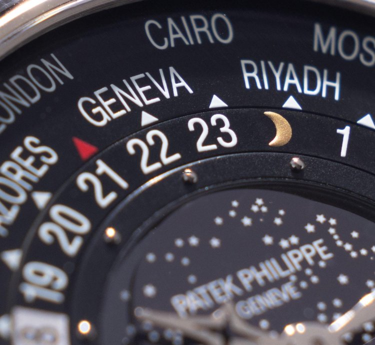 Patek Philippe World Time Moonphase 5575g 175th Anniversary In 18k White Gold Full Set