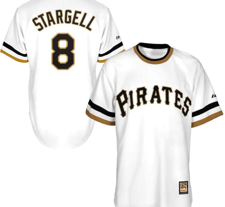 Pittsburgh Pirates Willie Stargell White Throwback Pullover Jersey