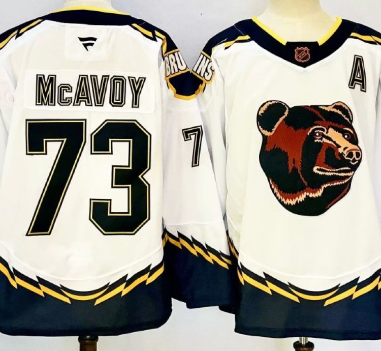 Mens Boston Bruins 73 Charlie Mcavoy Jersey Stitched