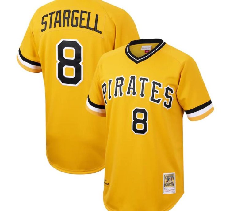 Pittsburgh Pirates Willie Stargell Yellow 1979 Throwback Pullover Jersey