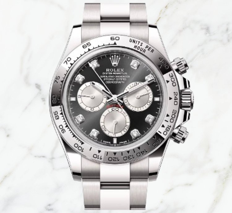 Rolex Daytona White Gold Black Diamond Dial 126509 new Unworn