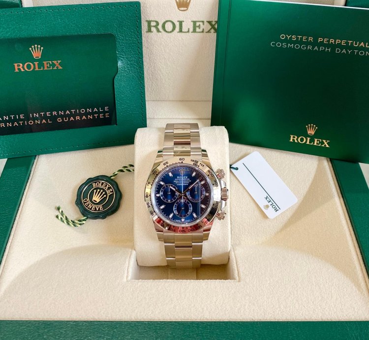 Rolex Daytona White Gold Blue Dial 2023 Full Set