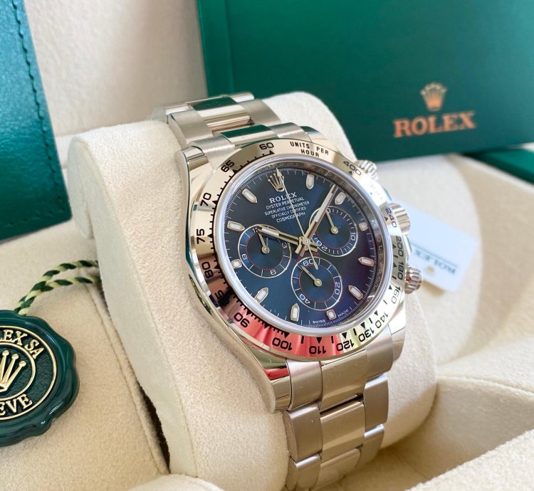Rolex Daytona White Gold Blue Dial 2023 Full Set