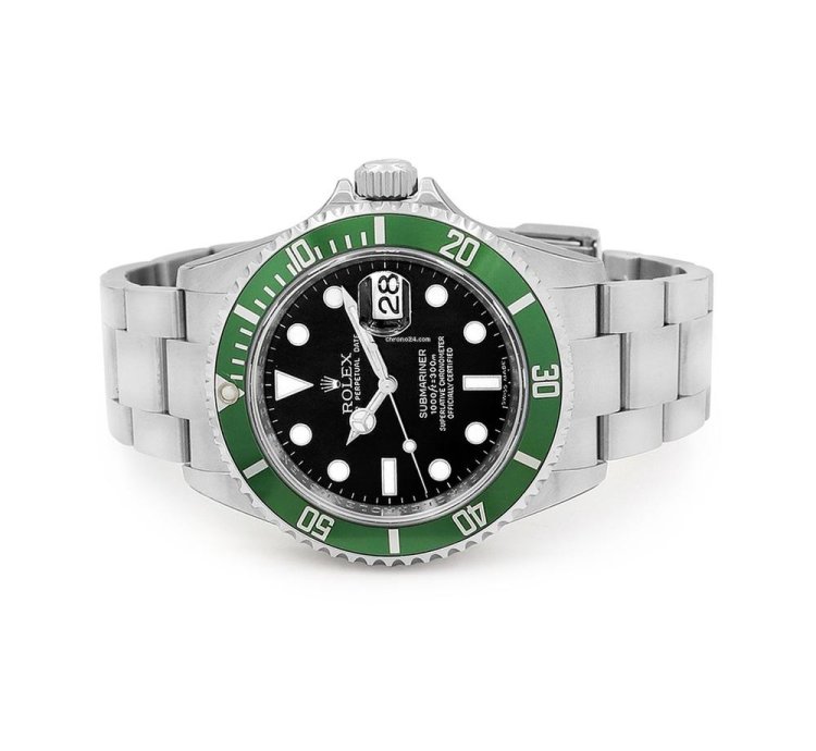 Rolex Submariner Date 40mm Rolex Stainless Steel Submariner Kermit Watch Unworn