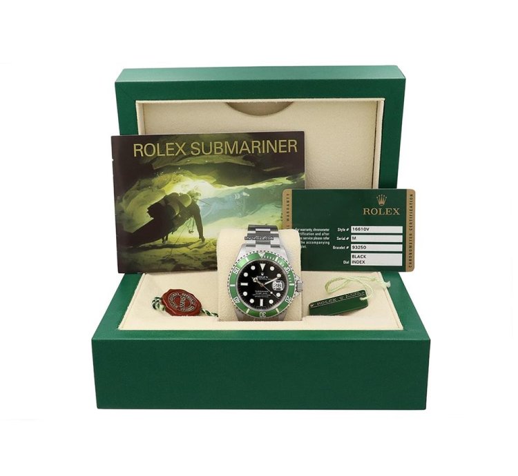 Rolex Submariner Date 40mm Rolex Stainless Steel Submariner Kermit Watch Unworn