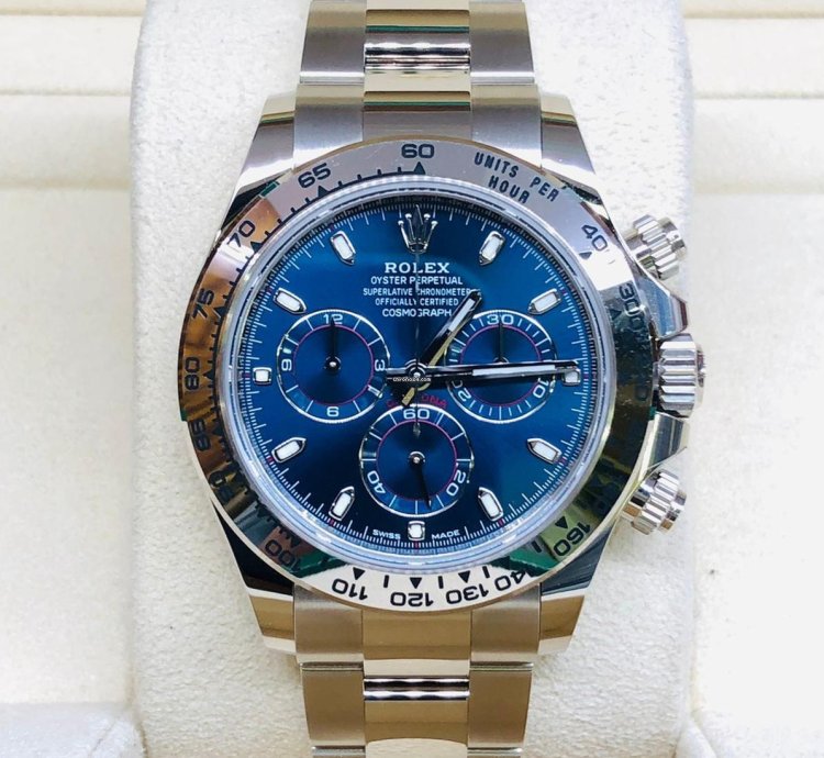 Rolex Daytona White Gold Blue Dial 40mm