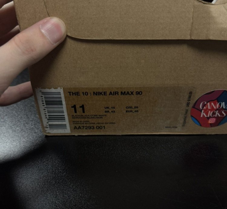 Nike Air Max 90 Off White Black 2019 Size 11
