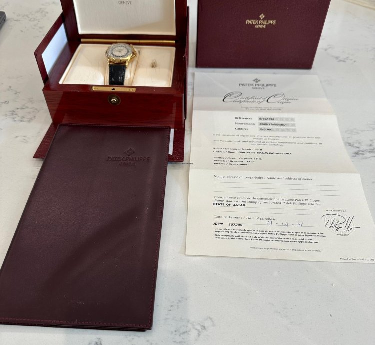 Patek Philippe World Time Rare Doha Limited Edition Produced For State Of Qatar