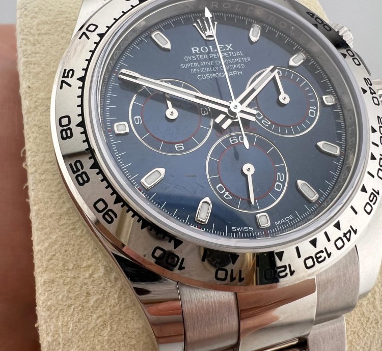 Rolex Daytona White Gold Blue Dial Discontinued