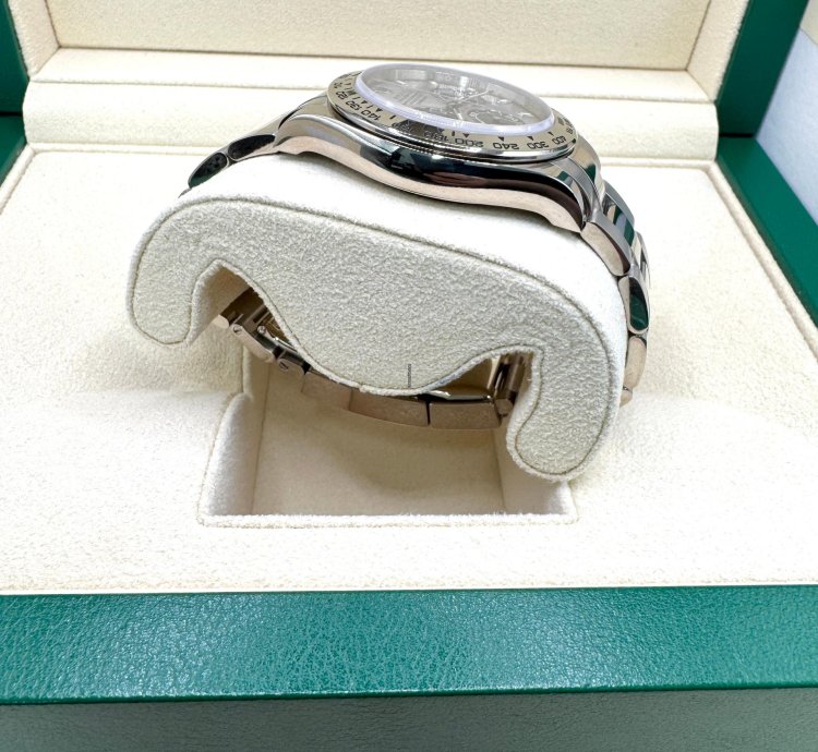 Rolex Daytona White Gold Cosmograph Daytona 40mm Watch - Steel And Black Index Dial 116509