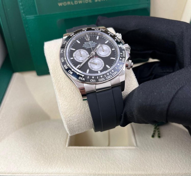 Rolex Daytona White Gold Cosmograph Daytona Black Bezel - Black And Steel Index Dial 126519ln