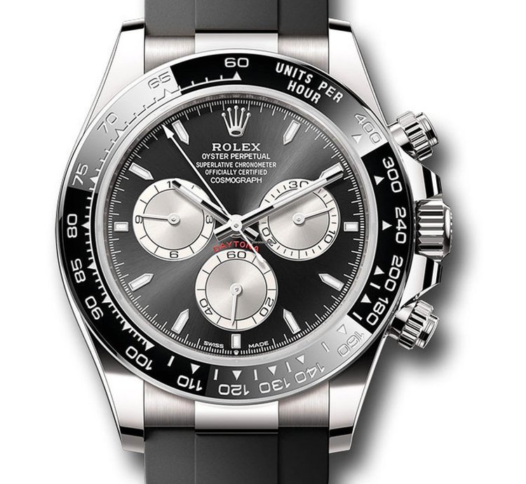 Rolex Daytona White Gold Cosmograph Daytona Black Bezel - Black And Steel Index Dial 126519ln